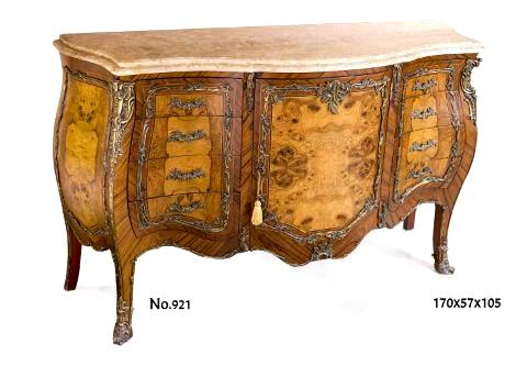 Francois Linke Late 19th C Louis XV olive ash burl Sideboard