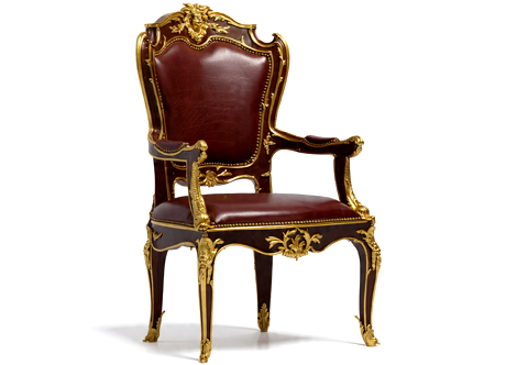 Belle Époque Louis XV Rococo Revival Armchair after François Linke