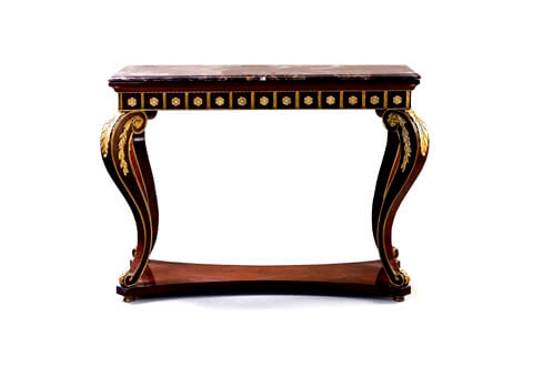 François Linke Louis XV black lacquered ormolu-mounted Dining Set