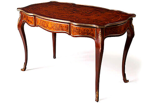 Joseph-Émmanuel Zwiener louis xv style marquetry Ladies writing table