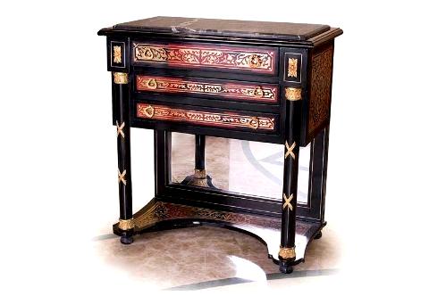 French Louis XIV André-Charles Boulle style ormolu mounted cut brass and tortoiseshell inlaid Chest of Drawers