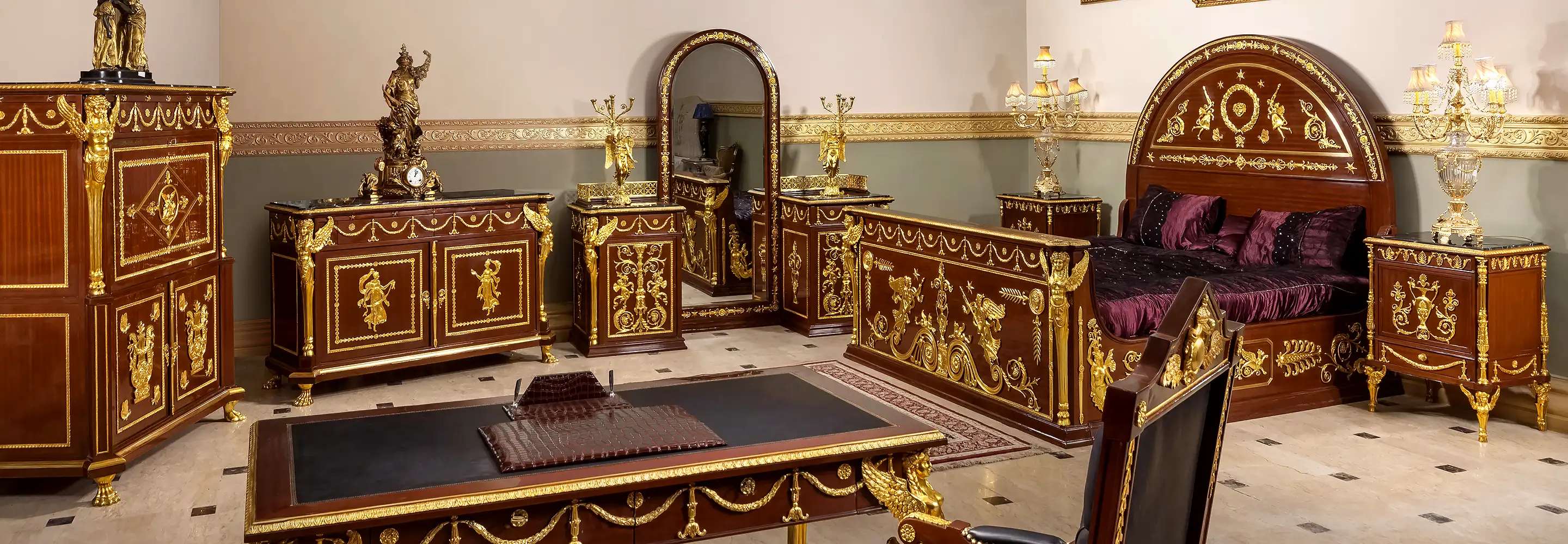 The definitive acquisition for a sovereign interior: a royal ormolu-mounted and marquetry grand piano, handcrafted for the world's most prestigious ballrooms.