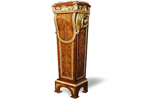 Louis XIV Marquetry Pedestal