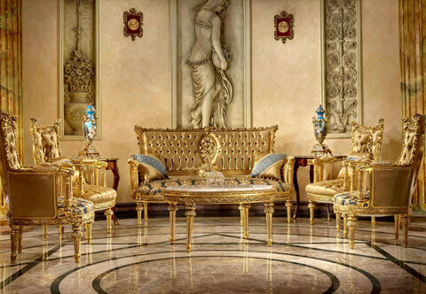 Louis XVI Style Royal Sofa Set