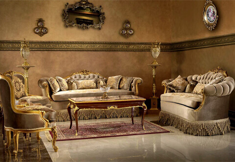 Seating antique furniture and upholstery of chair, arm chair, bergère, throne arm chairs, fauteuil, office chairs, canapé, salon sets, sofa, bar stools, banquette, gilded salon set, love seat, Biedermeier arm chair, Empire style swivel arm chair , foot stools, Mr & Mrs arm chairs, French style seating antique furniture, French style salon, Italian style seating antique furniture, Louis XV salon set, Louis XVI style sofa, living room and reception room use for luxury homes,
