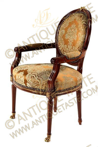 Swivel Armchair, Louis XV Dining Chairs, François Linke Dining Chair