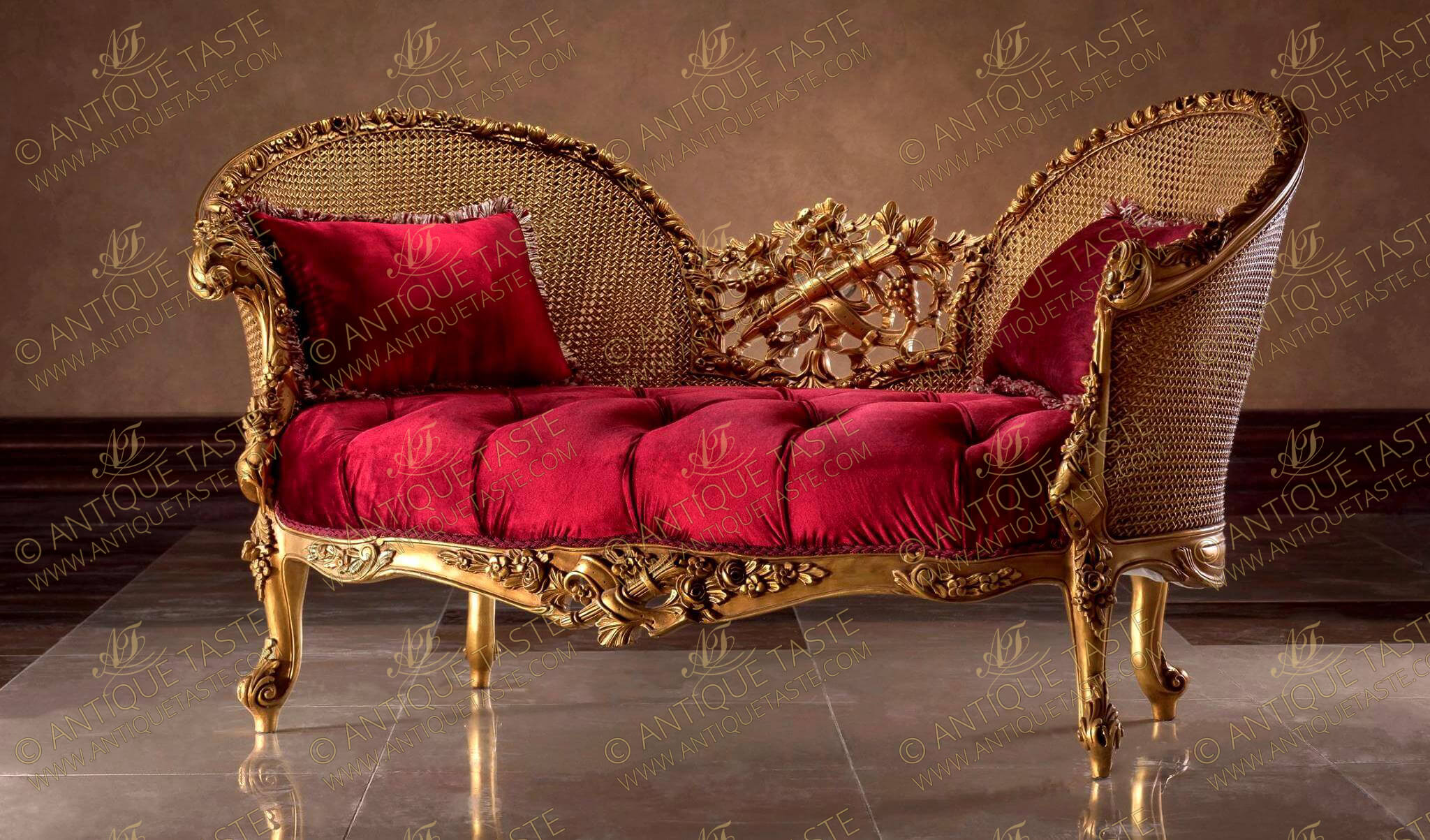 Reproduction Louis XV Style Wing Back Chair