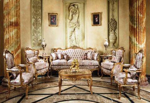 Louis XV Rococo style carved gilded luxury Sofa Suite