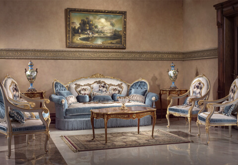 Louis XV Rococo Sofa Suite