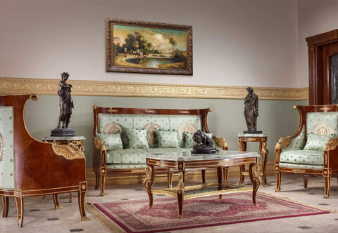 Napoleon second Empire style ormolu-mounted Sofa Set