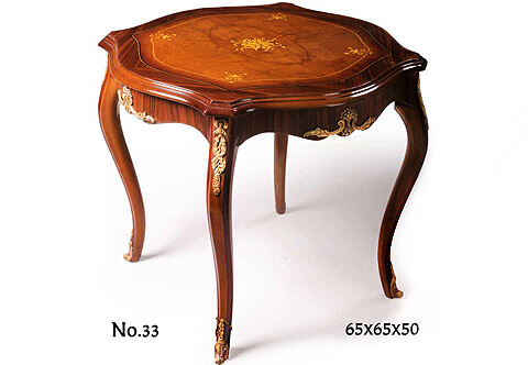Louis XV ormolu-mounted marquetry and veneer inlaid Side Table