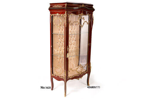 François Linke French Louis XV Style ormolu-mounted marble topped Exhibition Vitrine